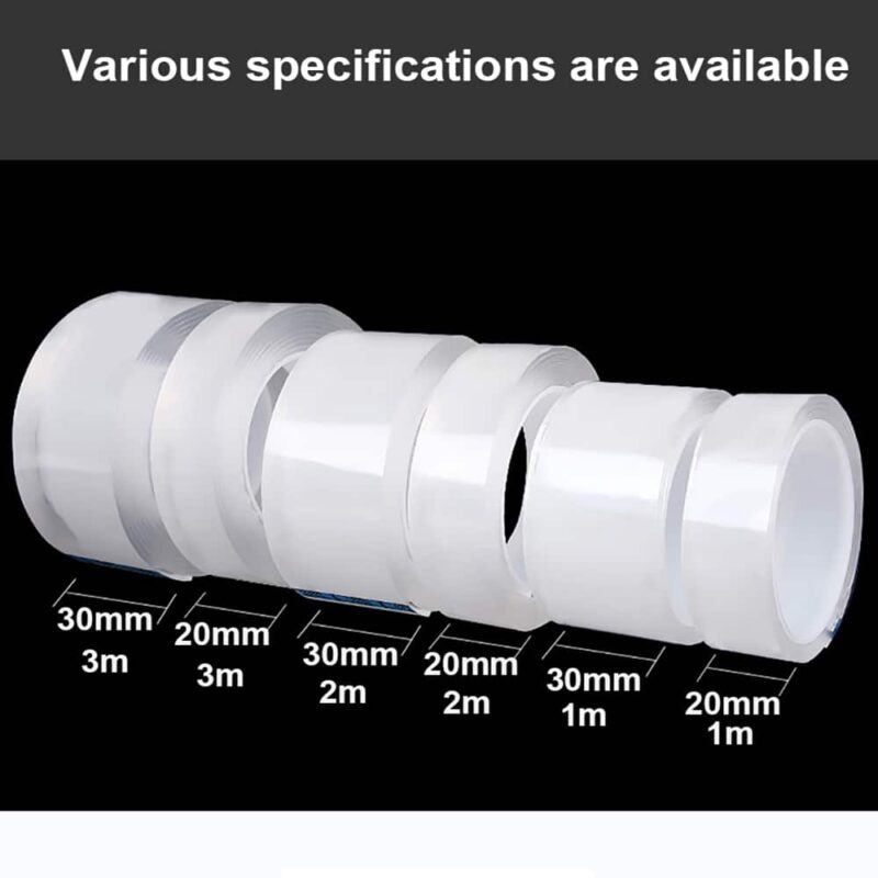 Nano Double Sided Tape Heavy Duty Transparent 5M - Image 3