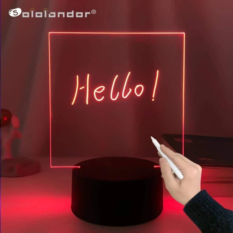 Led writing base