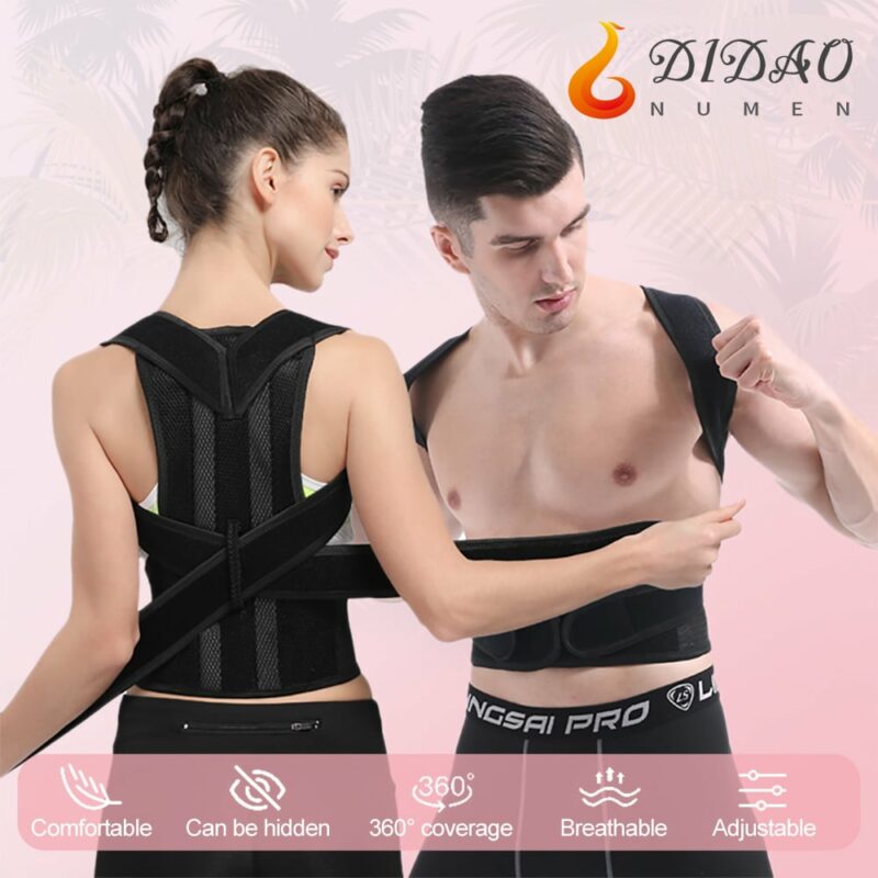 Back pain belt and support Posture Corrector Shoulder Support Belt Upper and Lower Back Pain Relief