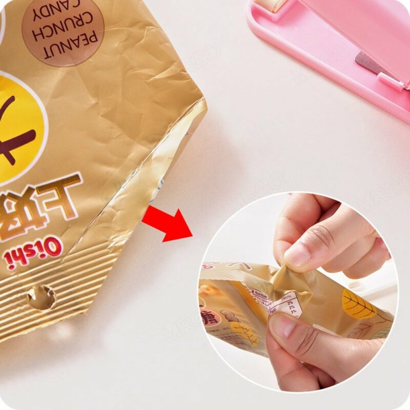 Mini Plastic Bag Sealer Machine Storage Bag Clip Sealing Machine - Image 2