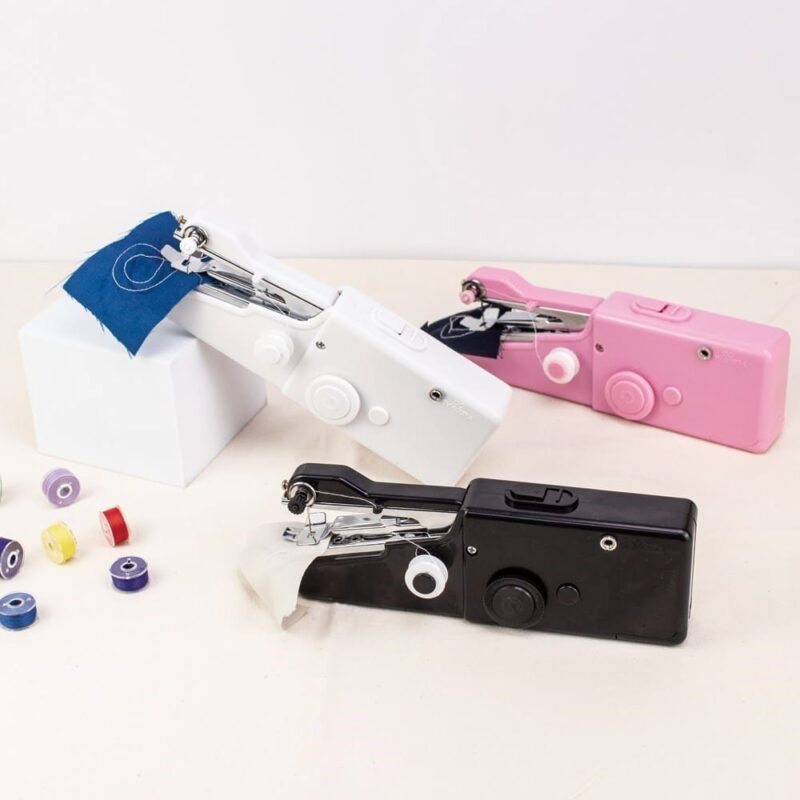 Handheld Sewing Machine Mini Stitch Sew Needlework Cordless Clothes Fabrics Electric Sewing Machine - Image 2