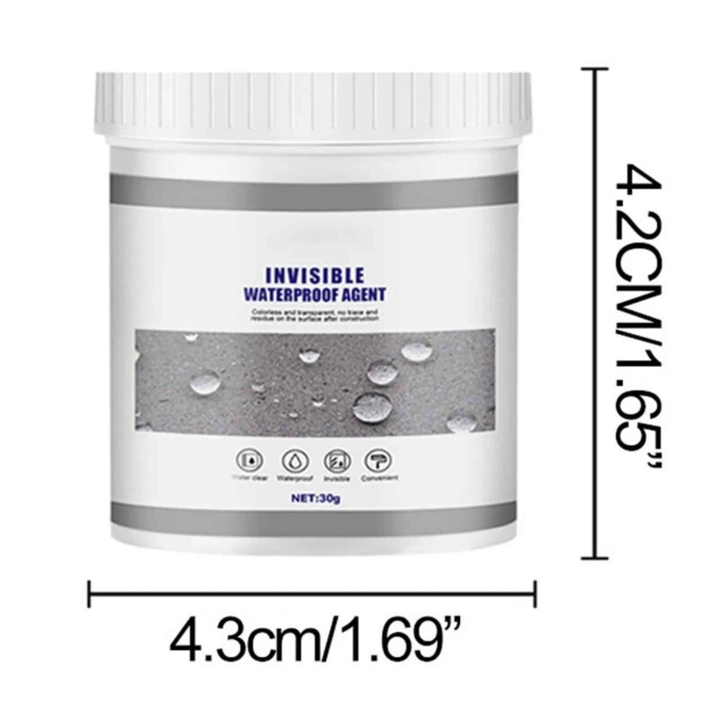 Invisible Waterproof Agent, Super Strong Invisible Waterproof Anti leakage Agent, Instant 300G with brush - Image 3