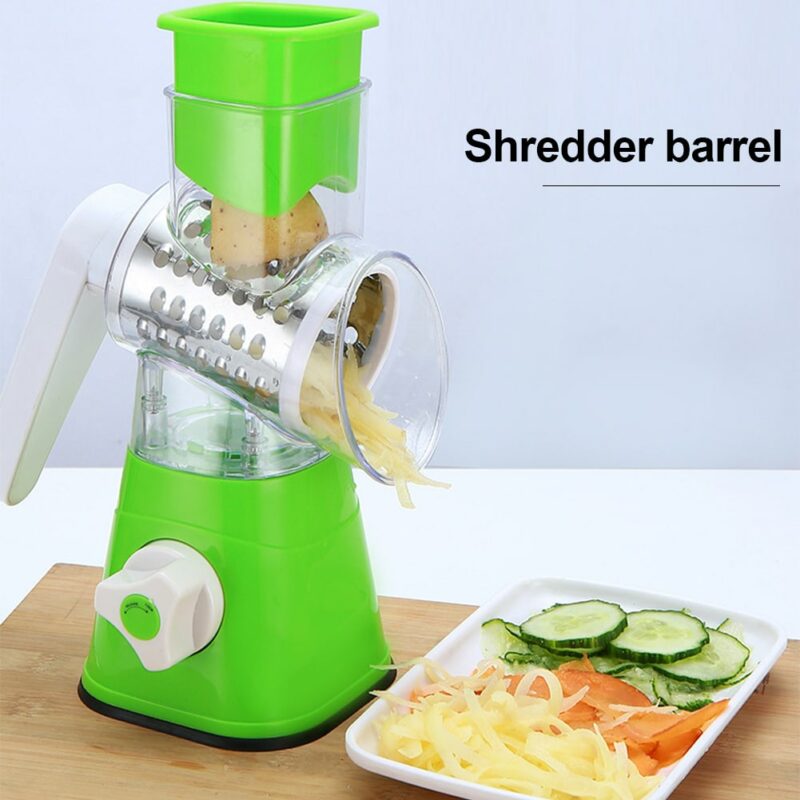 Manual Vegetable Cutter Slicer Multifunctional Round Slicer Gadget Multifunction Kitchen Gadget Food Processor Blender Cutter - Image 3