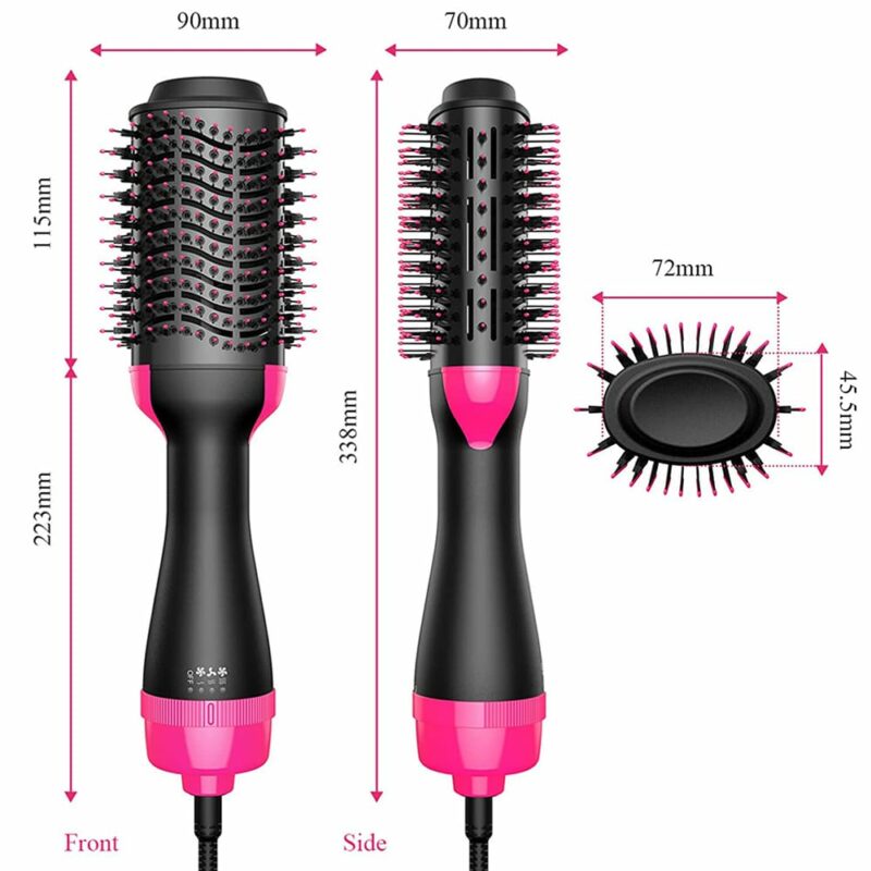 One Step Professional Curler Hair Straightener Hair Dryer Styling Tool Hot Air Brush - Image 3