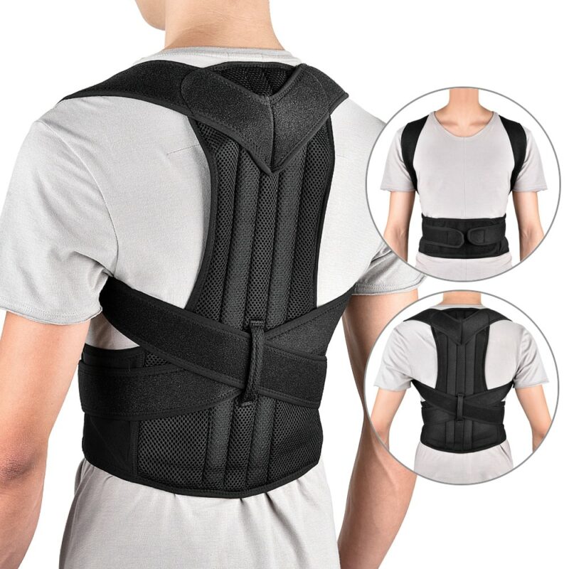 Back pain belt and support Posture Corrector Shoulder Support Belt Upper and Lower Back Pain Relief - Image 3