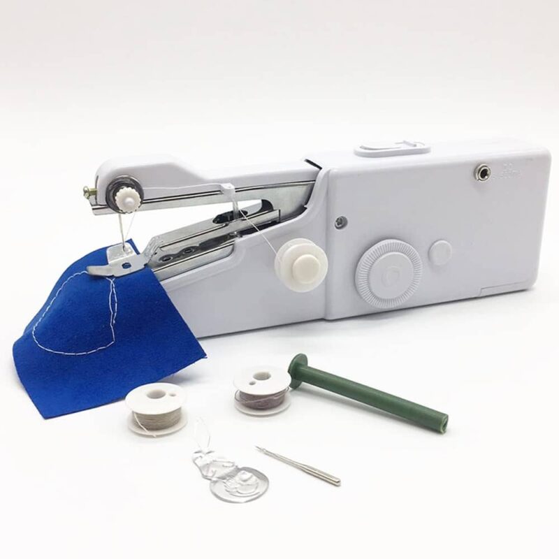 Handheld Sewing Machine Mini Stitch Sew Needlework Cordless Clothes Fabrics Electric Sewing Machine - Image 3