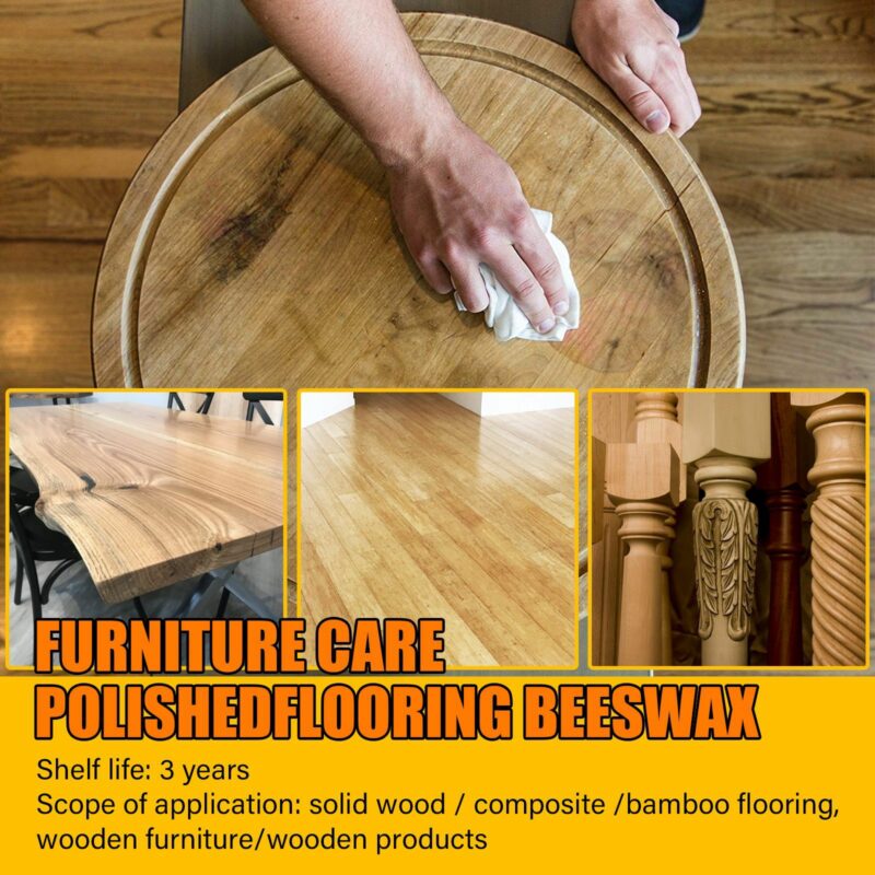 Wood Care Wax Solid Wood Furniture Polishing Seasoning Beeswax Polisher Waterproof - Image 3