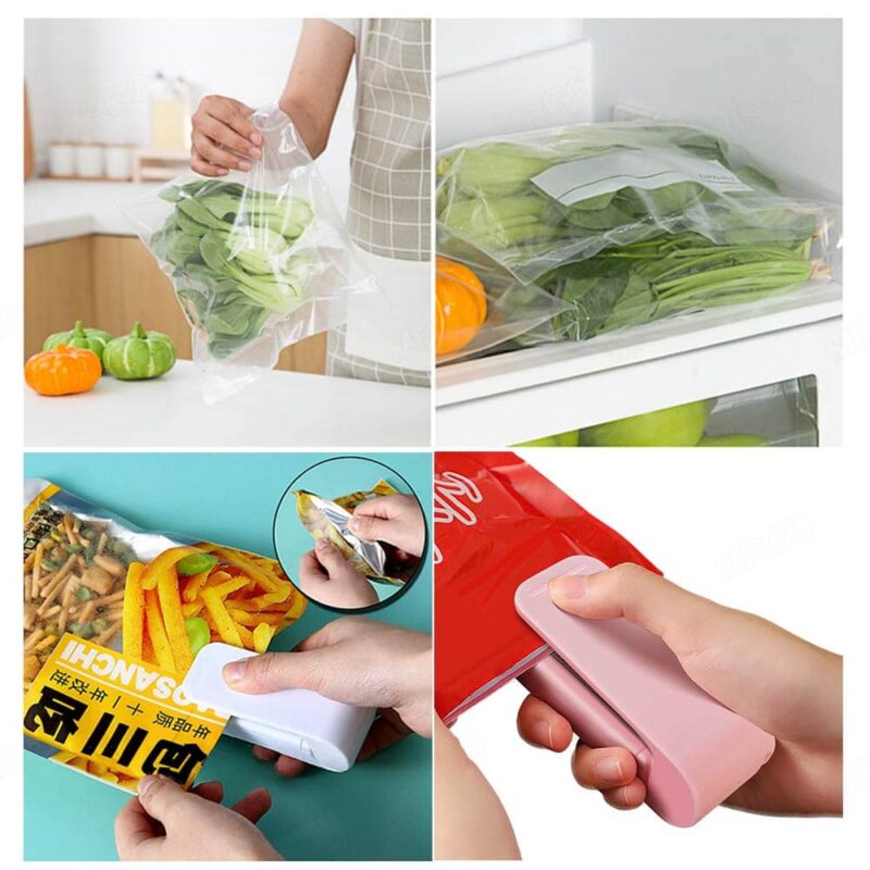 Mini Plastic Bag Sealer Machine Storage Bag Clip Sealing Machine - Image 4