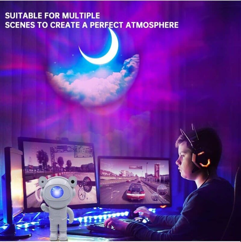 Astronaut Galaxy Projector Lamp Starry Star Bluetooth Music Night Light With Remote - Image 5