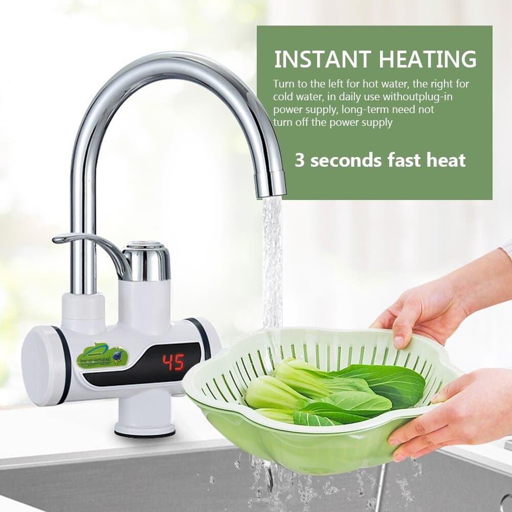 Hot Water Tap Instant Heating Faucet, Electric Geyser, Shock Proof Digital Display with Shower Head for kitchen and bathroom, Water Geezer - Image 5