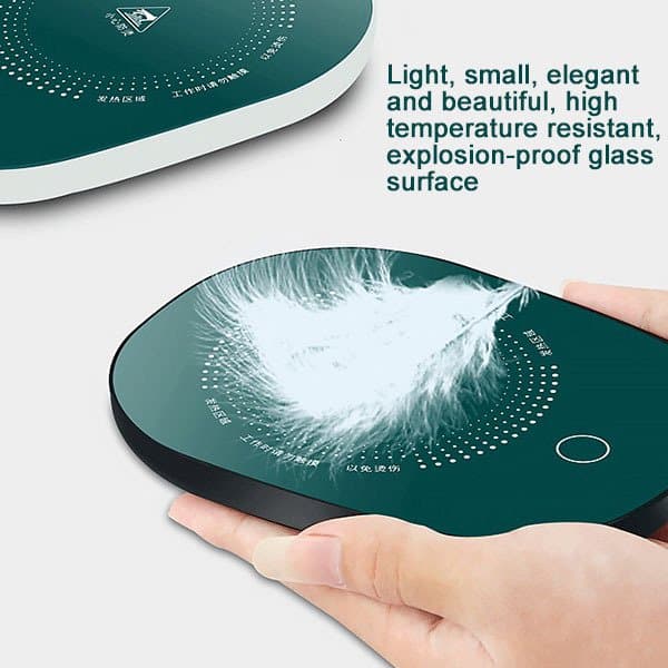 Coffee Mug with Heating Pad Warmer, USB Electric Coffee Cup Warmer for Desk, with Automatic On/Off to Keep Temperature Stable For Office Home - Image 2