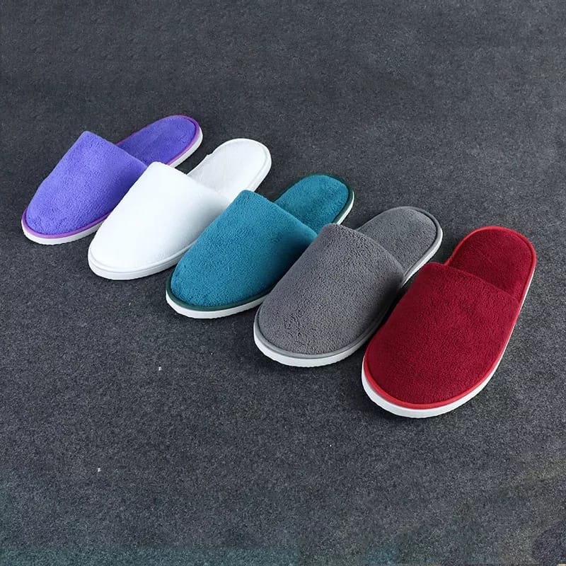 Warm Spa Slippers-Closed Toe Non Slip Disposable Hotel Slippers for Wowens Men-Thick Soft Cotton Reusable House Slippers Fit for Guests,Bathroom,Bedroom,Travel,Home,Indoor - Image 6
