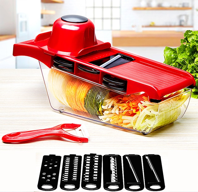 10 in 1 Mandoline Vegetable Slicer Cutter with Box - Image 2