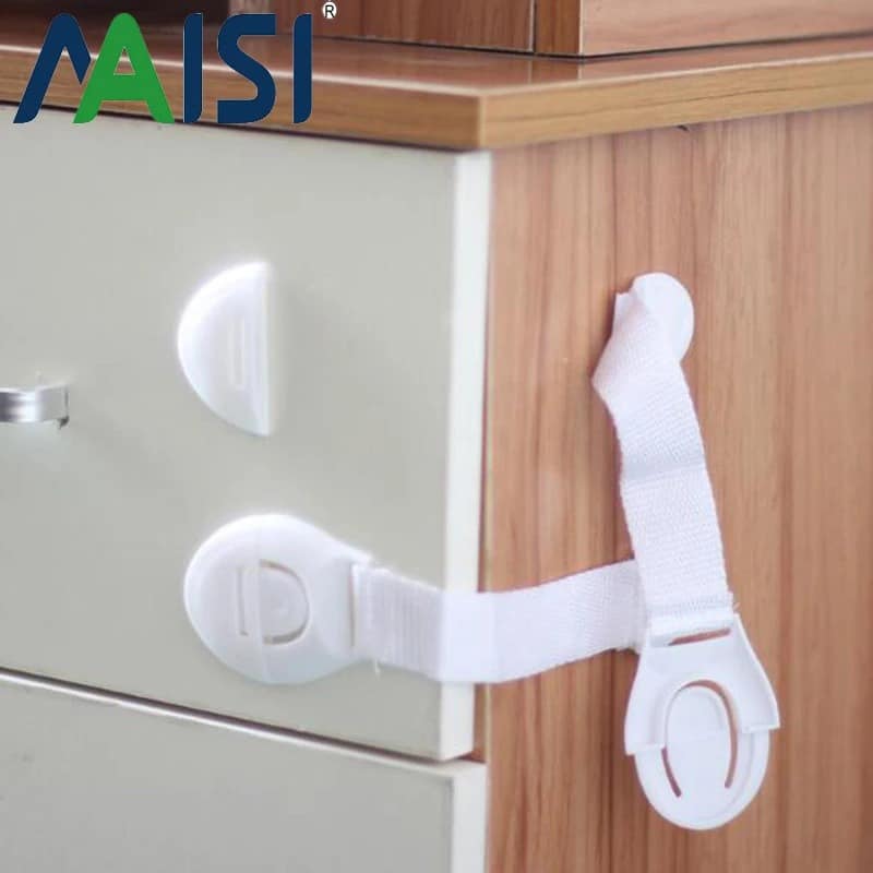 Cabinet Door Drawers Refrigerator Toilet Safety Plastic Lock For Child Kid Baby Safety Lock - Image 2