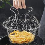 Chef Basket Kitchen Fry Basket Stainless Steel Frying Basket