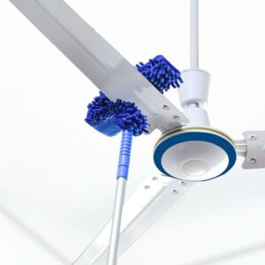 Flexible Micro Fiber Duster With Telescopic Stainless Steel Handle for Fan Cleaning