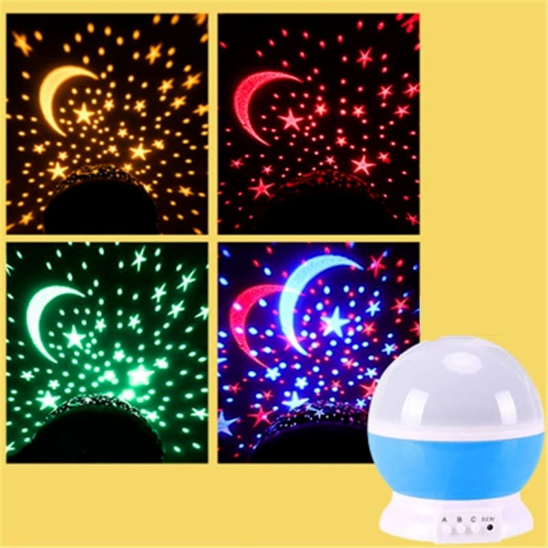 Projector Night Light Rotating Sky Moon Lamp Galaxy Lamps Home Bedroom - Image 2
