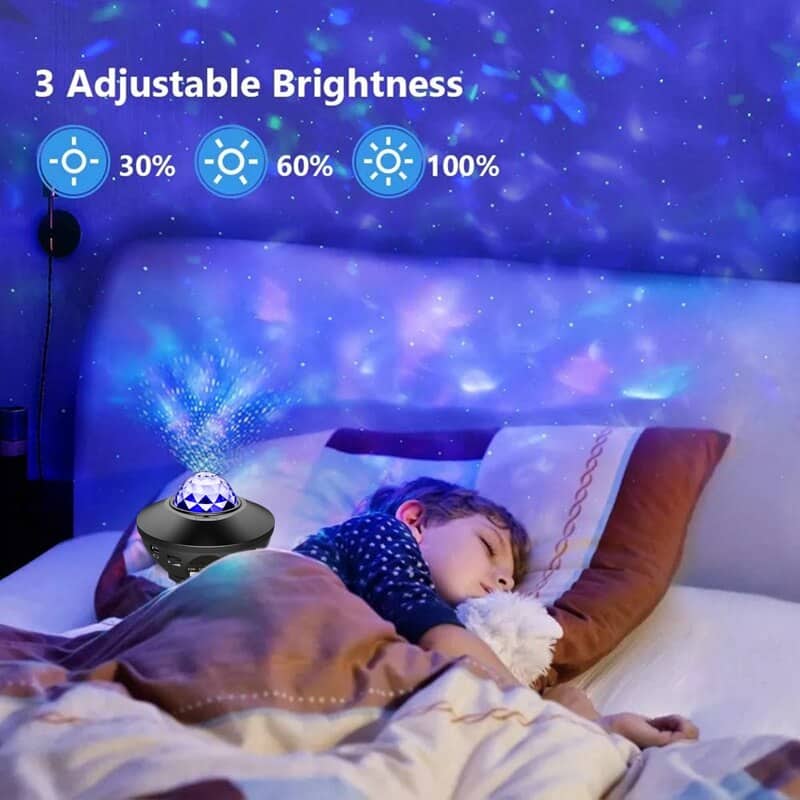 Projector Galaxy Night Light with Ocean Wave Music Speaker Sky Light Projector - Image 2