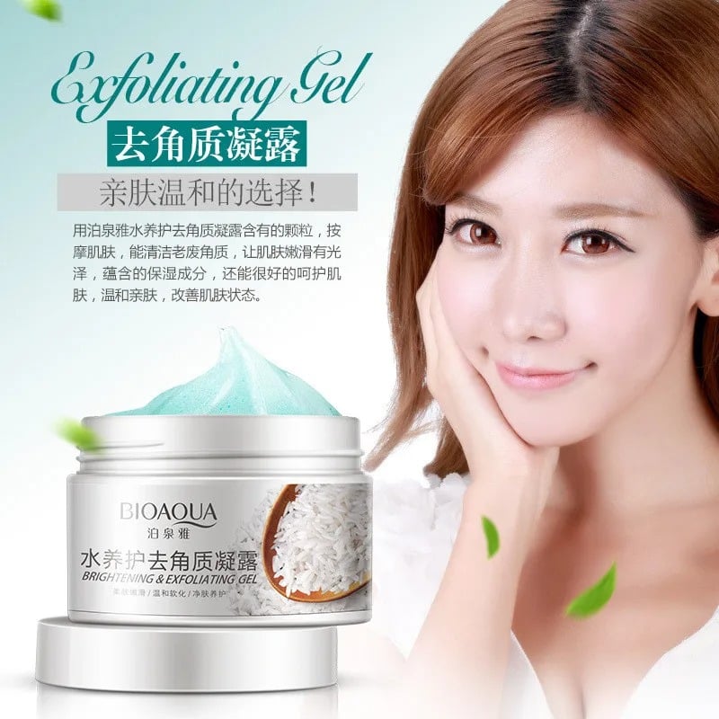 Bioaqua Brightening & Exfoliating Rice Gel Face Scrub 140ml - Image 5