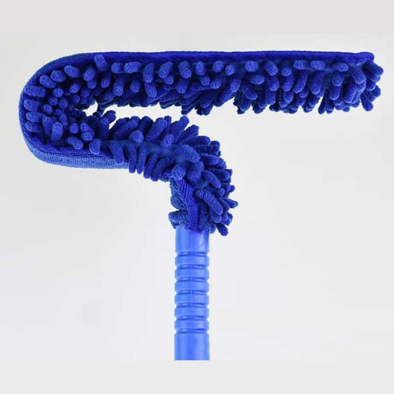 Flexible Micro Fiber Duster With Telescopic Stainless Steel Handle for Fan Cleaning - Image 3