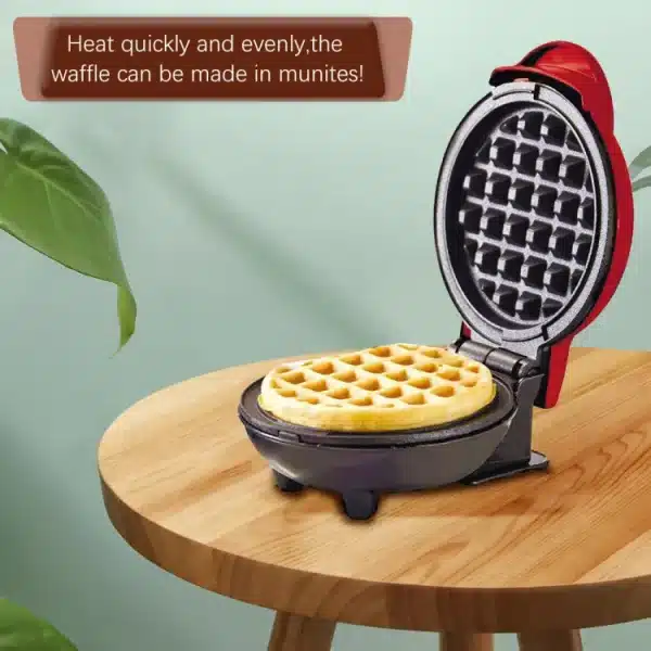 Mini Waffle Maker Breakfast Machine Non Stick Easy Clean (random Color ) - Image 2
