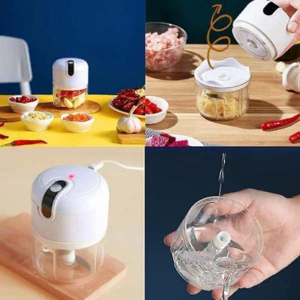 New Mini Electric Food Chopper Multifunctional Portable Cordless Garlic Ginger Food Processor(random Color ) - Image 3