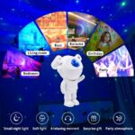 Astronaut Galaxy Projector Lamp Starry Star Bluetooth Music Night Light With Remote