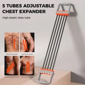 Chest Expander Silicone Adjustable Resistance