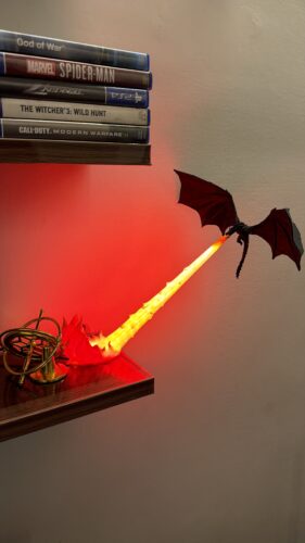 Fire Breathing Dragon Lamp photo review