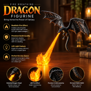 Fire Breathing Dragon Lamp